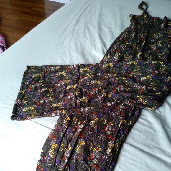 TROPICAL JUMPSUIT WITH FRISON STRAPS - Picture 4 of 9